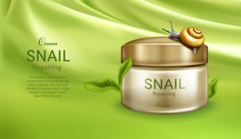 Skincare repairing cream Free Vector