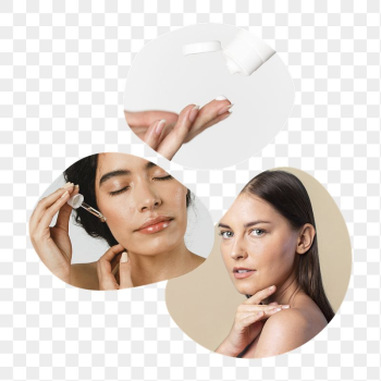 Skincare routine png badge sticker, | Free PNG - rawpixel
