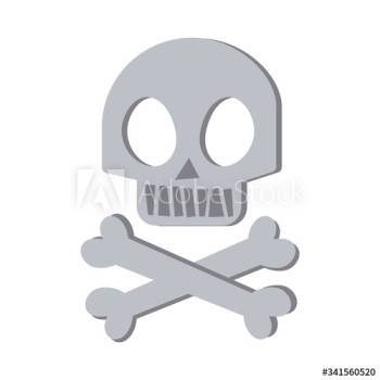 skull and bones hand draw style skull and bones hand draw style