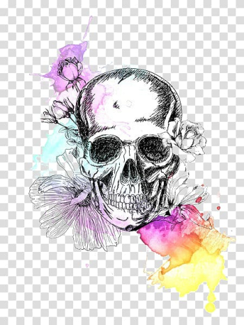 Skull Calavera Painting Drawing, skull transparent background PNG clipart Skull Calavera Painting Drawing, skull transparent background PNG clipart