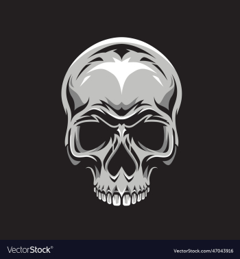 skull head logo