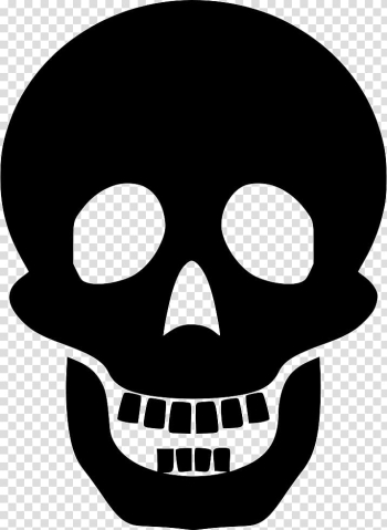 Skull Human skeleton Silhouette , skull transparent background PNG clipart
