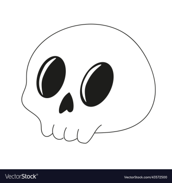 skull in doodle icon helloween skull in doodle icon helloween