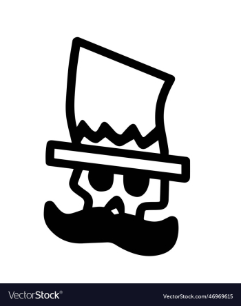 skull mustache skull mustache