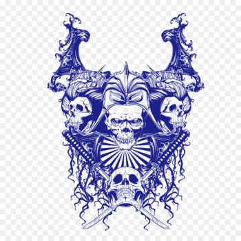 Skull Punk rock - Katana Skull Skull Punk rock - Katana Skull