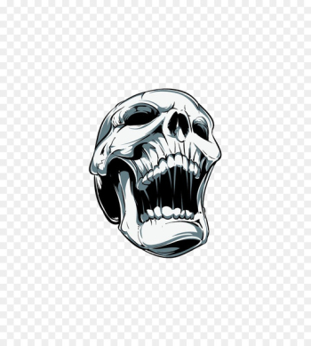 Skull Screaming Clip art - Skull Skull Screaming Clip art - Skull