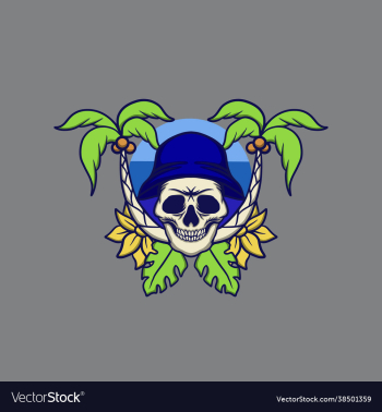 skull summer beach skull summer beach