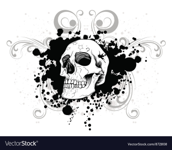 Skull tshirt design vector image