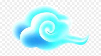Sky Blue Cloud Cartoon Transparent Material - Sky Blue Cloud Cartoon Transparent Material