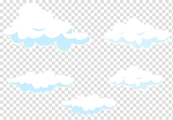 Sky Line Point Pattern, Cartoon Clouds Set , white clouds illustration transparent background PNG clipart