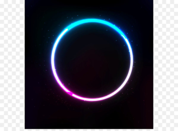 Sky Space Circle Eclipse Wallpaper - Vector ring glow color fluorescence 