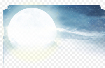 Sky White Blue Moonlight - Blue sky and white clouds moonlight creative 