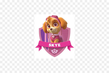 Skye Patrol Cockapoo Badge Iron-on - paw patrol birthday 