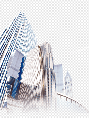 Skyscraper Architecture High-rise building, City high-rise buildings, white concrete building during daytime, watercolor Painting, angle, building png