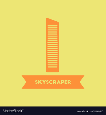 Skyscraper building vector image Skyscraper building vector image