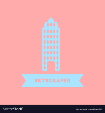 Skyscraper building vector image Skyscraper building vector image