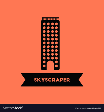 Skyscraper building vector image Skyscraper building vector image