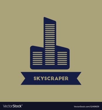 Skyscraper building vector image Skyscraper building vector image