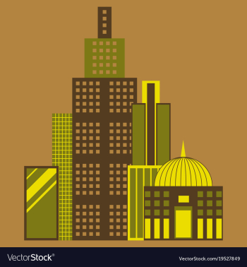Skyscrapers buildings isolated tower office city vector image Skyscrapers buildings isolated tower office city vector image