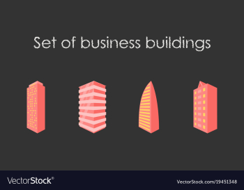 Skyscrapers buildings towers city business vector image Skyscrapers buildings towers city business vector image