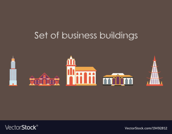 Skyscrapers buildings towers city business vector image Skyscrapers buildings towers city business vector image