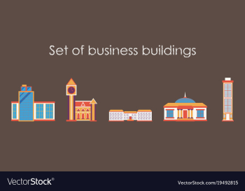 Skyscrapers buildings towers city business vector image Skyscrapers buildings towers city business vector image