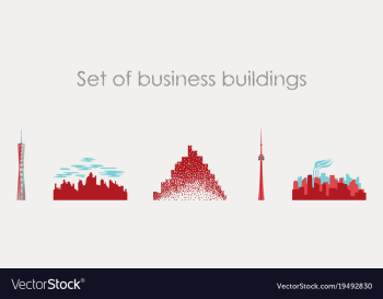 Skyscrapers buildings towers city business vector image Skyscrapers buildings towers city business vector image