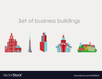 Skyscrapers buildings towers city business vector image Skyscrapers buildings towers city business vector image