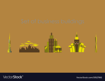 Skyscrapers buildings towers city business vector image Skyscrapers buildings towers city business vector image