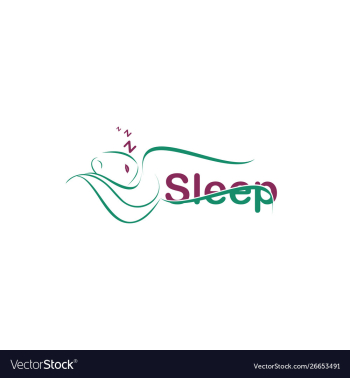 Sleep beauty care logo design vector image Sleep beauty care logo design vector image