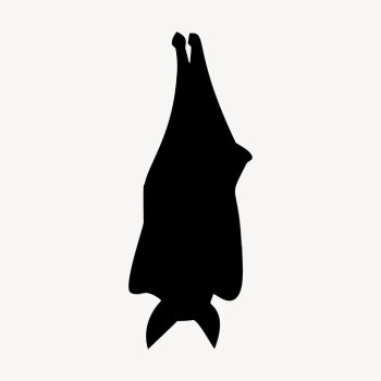 Sleeping bat silhouette clipart, animal | Free PSD - rawpixel Sleeping bat silhouette clipart, animal | Free PSD - rawpixel
