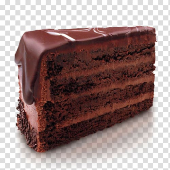 Slice of chocolate cake, Chocolate cake Sachertorte Birthday cake Fudge cake, Chocolate cake transparent background PNG clipart