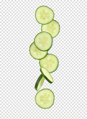Slice of cucumber, Vegetable Cucumber Schnitzel Fruit, Cucumber slices transparent background PNG clipart
