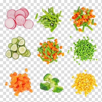 Sliced vegetable lot illustration, Carrot Vegetarian cuisine Vegetable Onion, Chopped vegetables transparent background PNG clipart