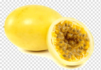 Sliced yellow passion fruit, Passion fruit Tropical fruit Company, passion fruit transparent background PNG clipart