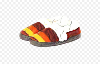 Slipper, Shoe, Orange, Footwear PNG