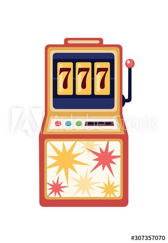 Slot machine flat vector illustration Slot machine flat vector illustration
