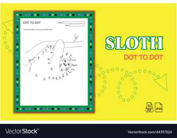 sloth dot to dot game sloth dot to dot game
