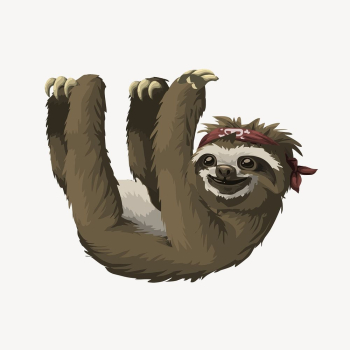 Sloth sticker, wildlife illustration psd. | Free PSD - rawpixel Sloth sticker, wildlife illustration psd. | Free PSD - rawpixel