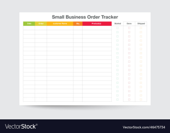 small business order tracker