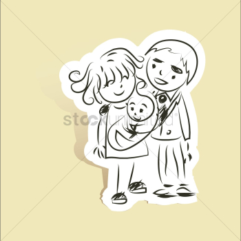 Small family of three Small family of three