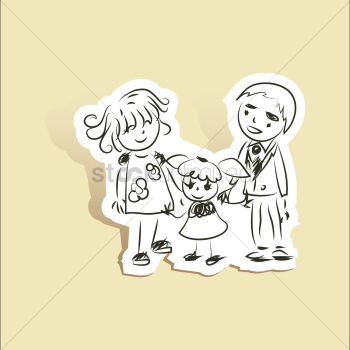 Small family of three Small family of three