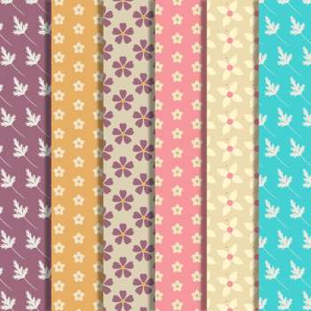 Small flowers pattern background collection Small flowers pattern background collection
