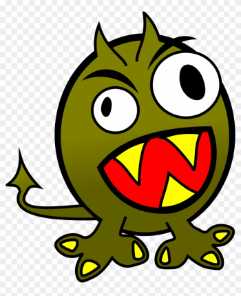 Small Funny Angry Monster - Monster Clipart Small Funny Angry Monster - Monster Clipart
