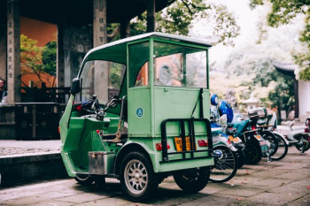 Small Green Auto Rickshaw Small Green Auto Rickshaw