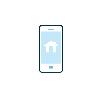 Smart home controlled by phone icon vector | Free stock vector - 534901 Smart home controlled by phone icon vector | Free stock vector - 534901