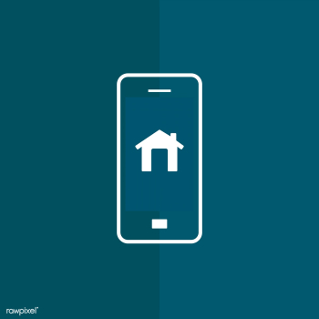 Smart home controlled by phone icon vector | Free stock vector - 534905 Smart home controlled by phone icon vector | Free stock vector - 534905