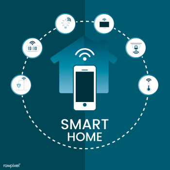 Smart home controlled by phone infographic ve.. | Free stock vector - 534917 Smart home controlled by phone infographic ve.. | Free stock vector - 534917