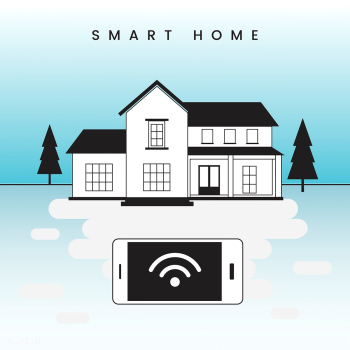 Smart home controlled via phone infograph vec.. | Free stock vector - 534950 Smart home controlled via phone infograph vec.. | Free stock vector - 534950