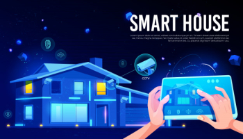 Smart house remote control cartoon Free Vector Smart house remote control cartoon Free Vector